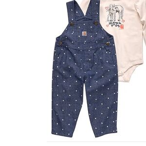 Carhartt Kids Blue Denim Overalls